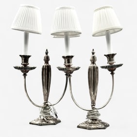Pair of Sterling Bronze Co. Table Lamps