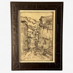 1933 Cincinnati Etching by Rosenthal