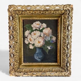 Oil on Board Still Life, Early 20th Century