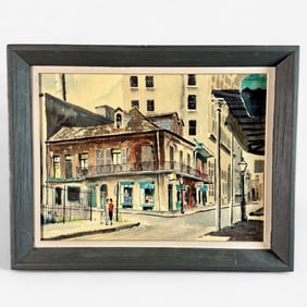 "Sloppy Jim's, New Orleans" Watercolor by Richard Hoffman