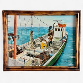 Pair of Bob Pryor Maritime Paintings
