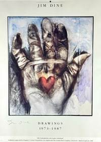 Jim Dine Signed Exhibit Poster