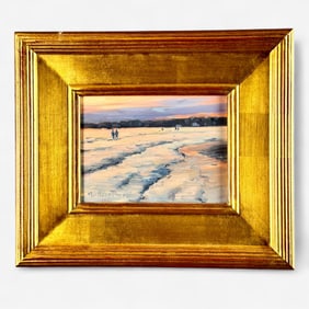 Kim Muller-Thym Oil on Board, "Low Tide"