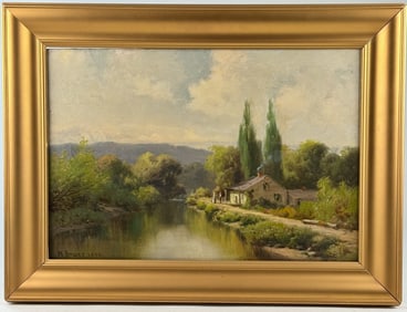"On the Canal near Trenton, NJ", William B. Bruce