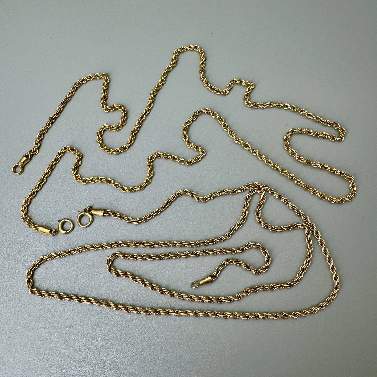 Pair of 9K Gold Necklaces (1 of 1)