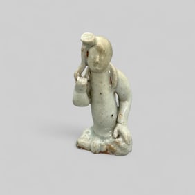 Qingbai Ware Seated Figure, Yuan