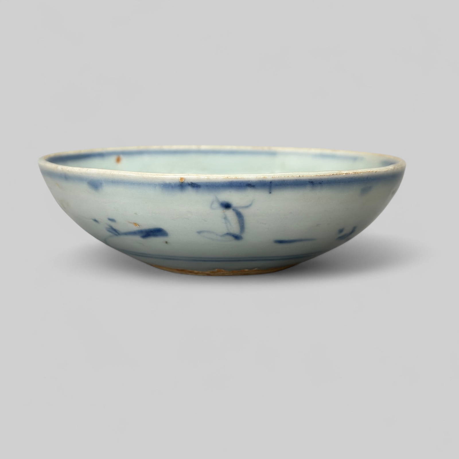 Porcelain Dish with Underglaze Blue, Ming, ca. 1500