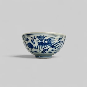 Porcelain Bowl in Underglaze Blue, Ming, 15th Century