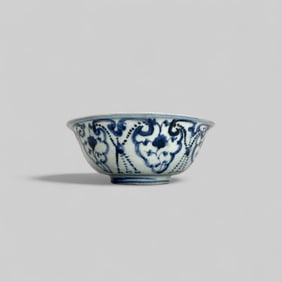 Porcelain Bowl with Underglaze Blue