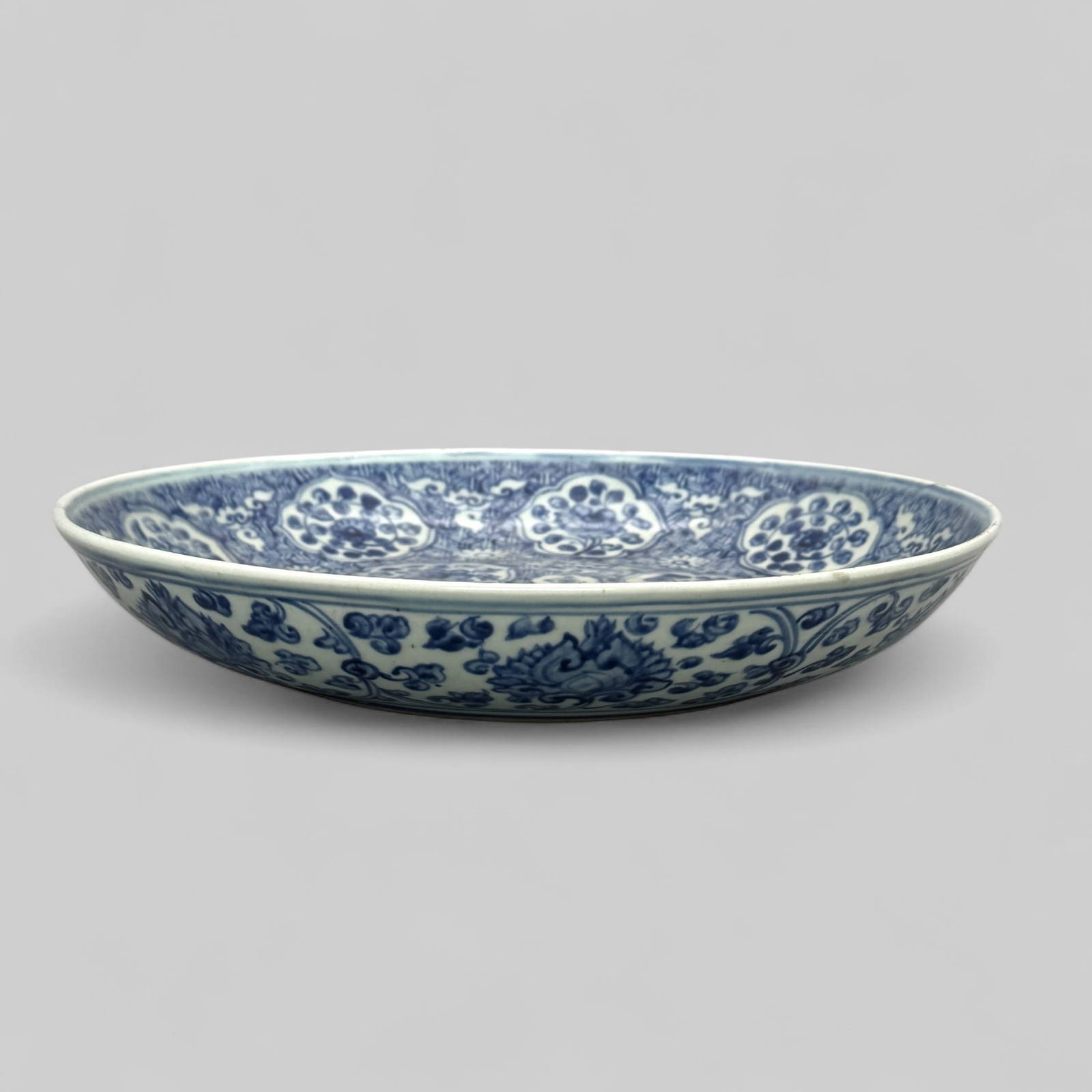 Porcelain Dish in Underglaze Blue, Ming, ca. 1500