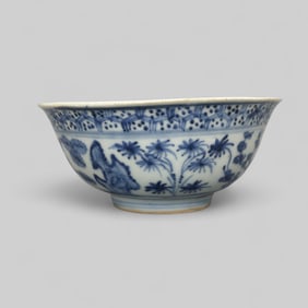 Porcelain Bowl with Underglaze Blue, Ming, 16th Century