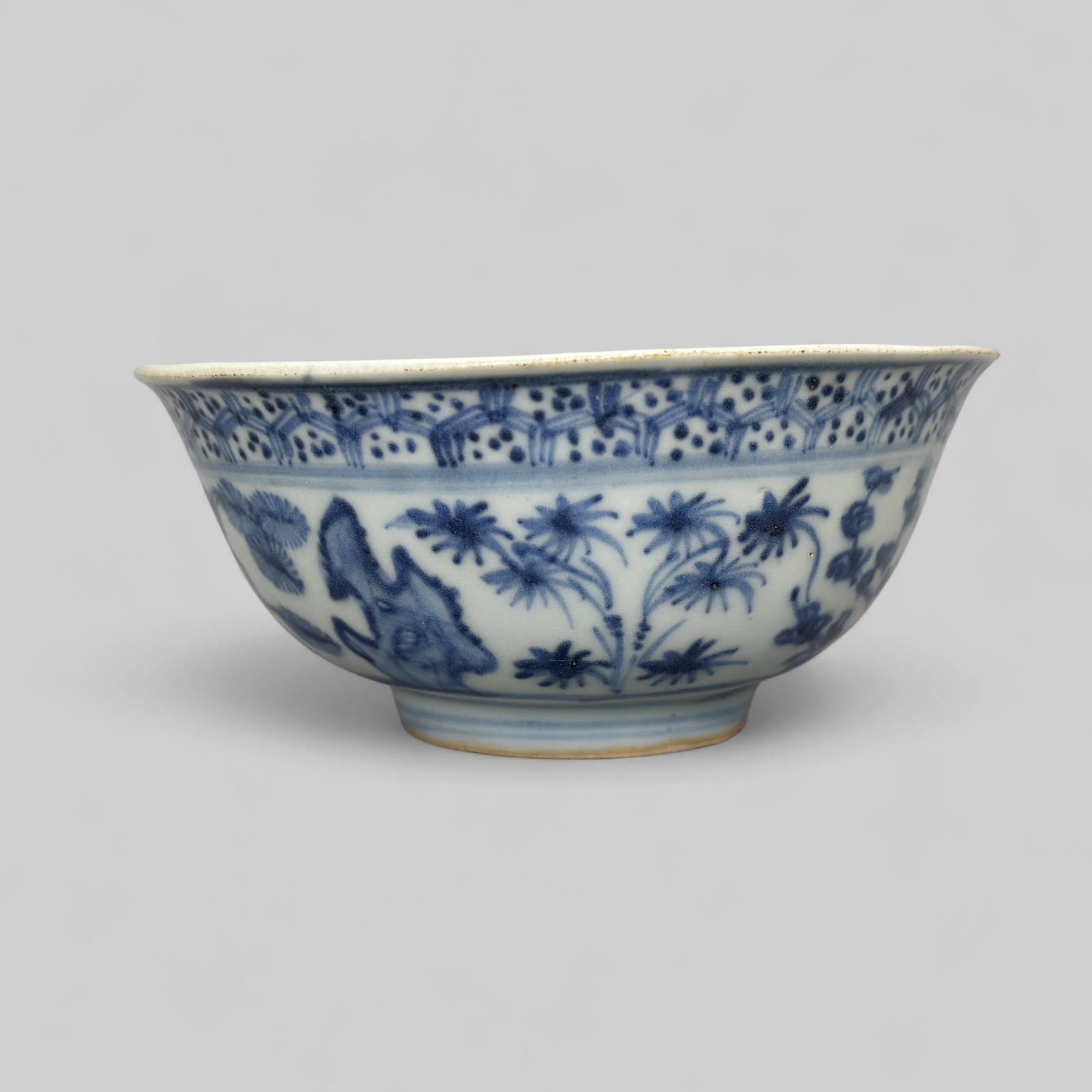 Porcelain Bowl with Underglaze Blue, Ming, 16th Century