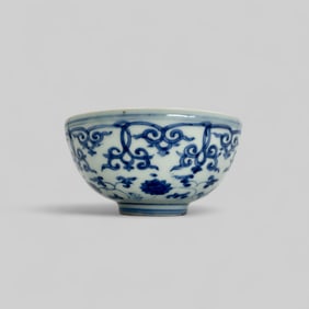 Porcelain Bowl in Underglaze Blue, Ming