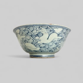 Porcelain Bowl in Underglaze Blue, Ming