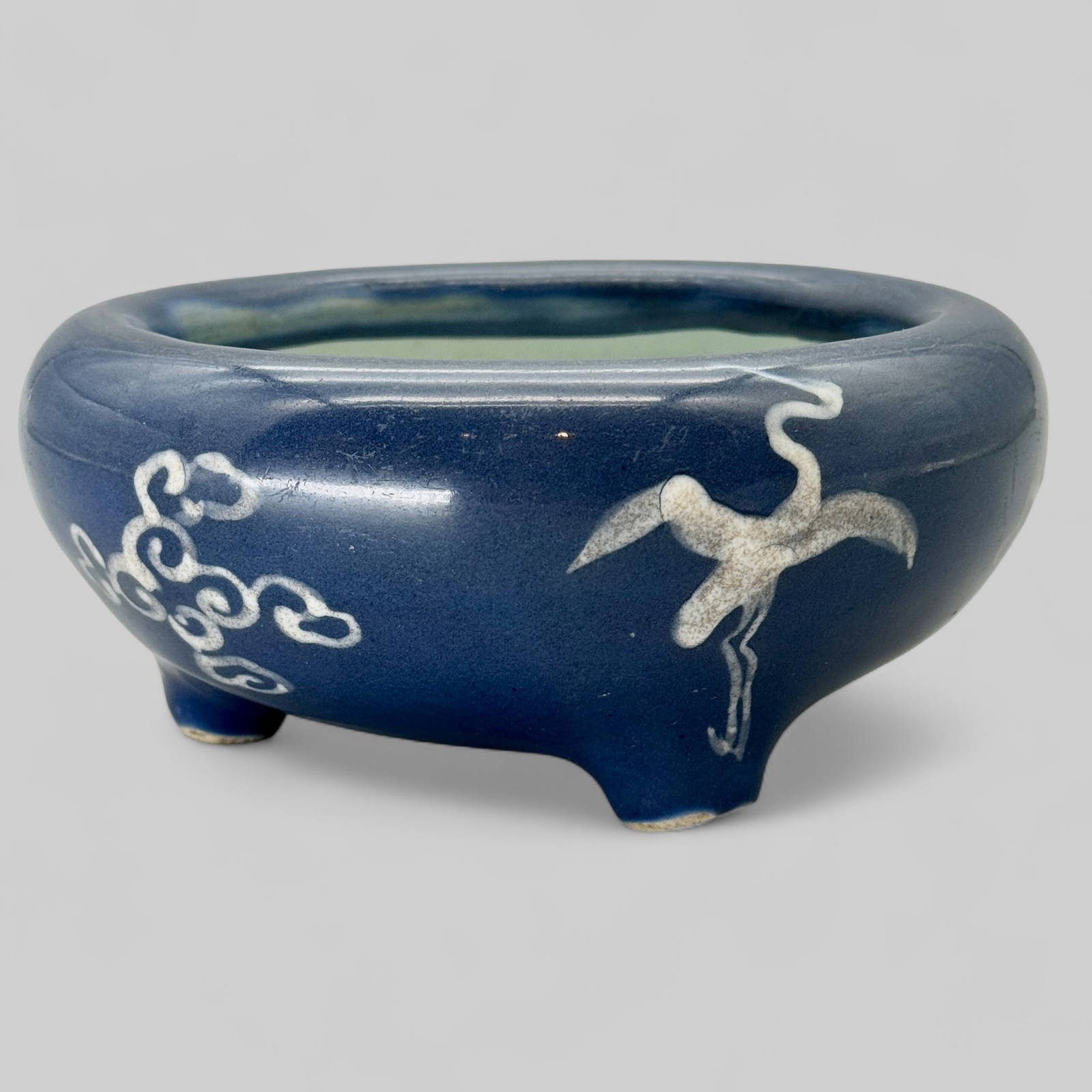 Bulb Bowl in Underglaze Blue, Ming, Late 16th Century