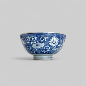 Porcelain Bowl with Underglaze Blue, Ming, 17th Century