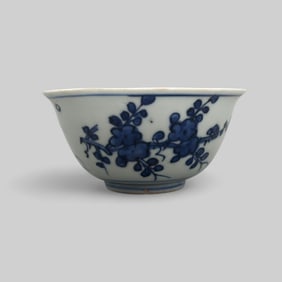 Porcelain Bowl with Underglaze Blue, Ming, 17th Century