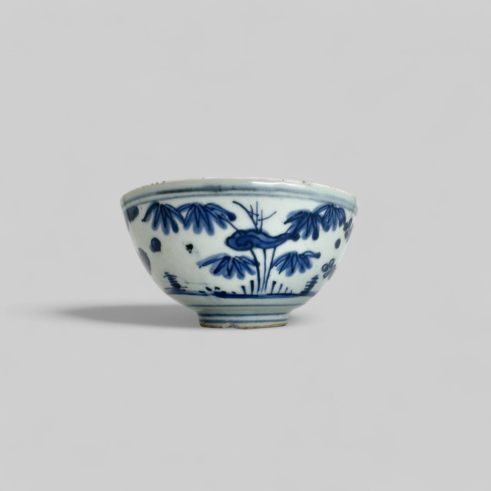 Porcelain Bowl with Underglaze Blue, Ming, 17th Century