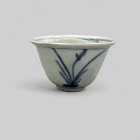 Porcelain Cup with Underglaze Blue, Ming, 17th Century