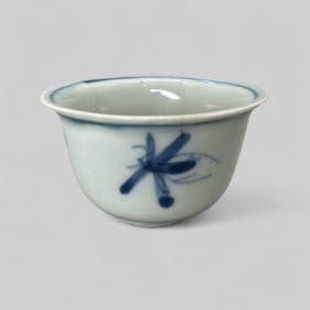Porcelain Cup with Underglaze Blue, Ming, 17th Century