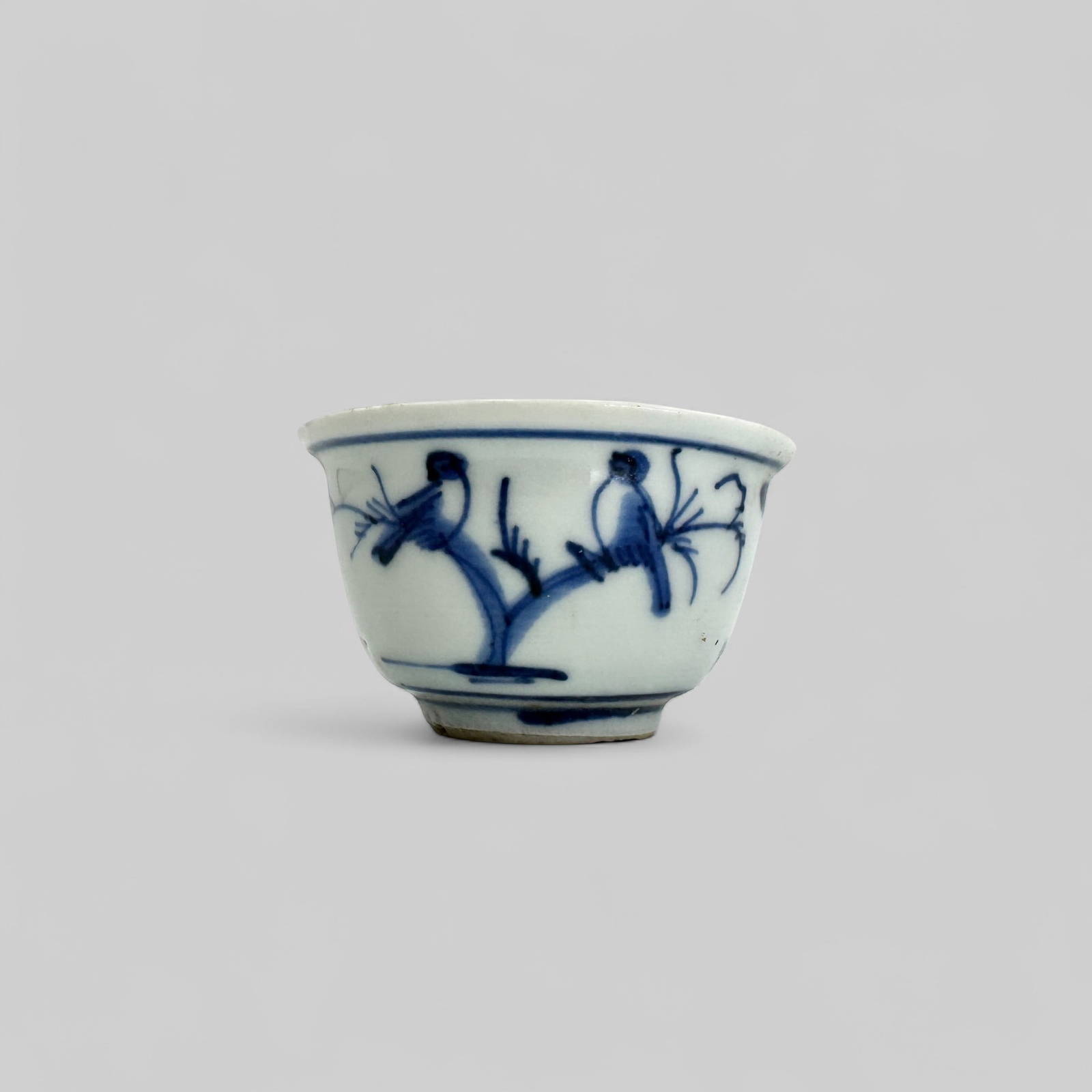 Porcelain Cup with Underglaze Blue, Ming, 17th Century