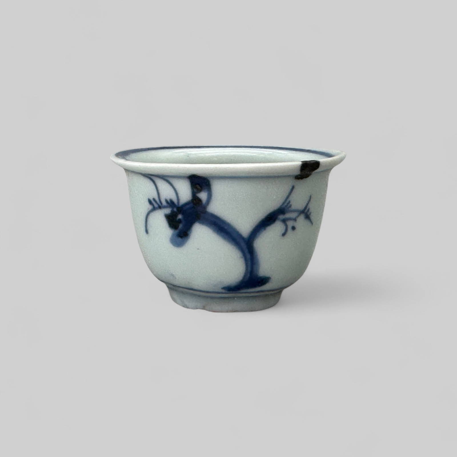Porcelain Cup with Underglaze Blue, Ming, 17th Century