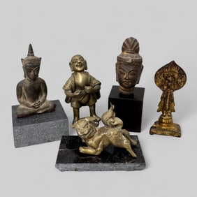 Group of Diminutive Early Chinese Bronzes