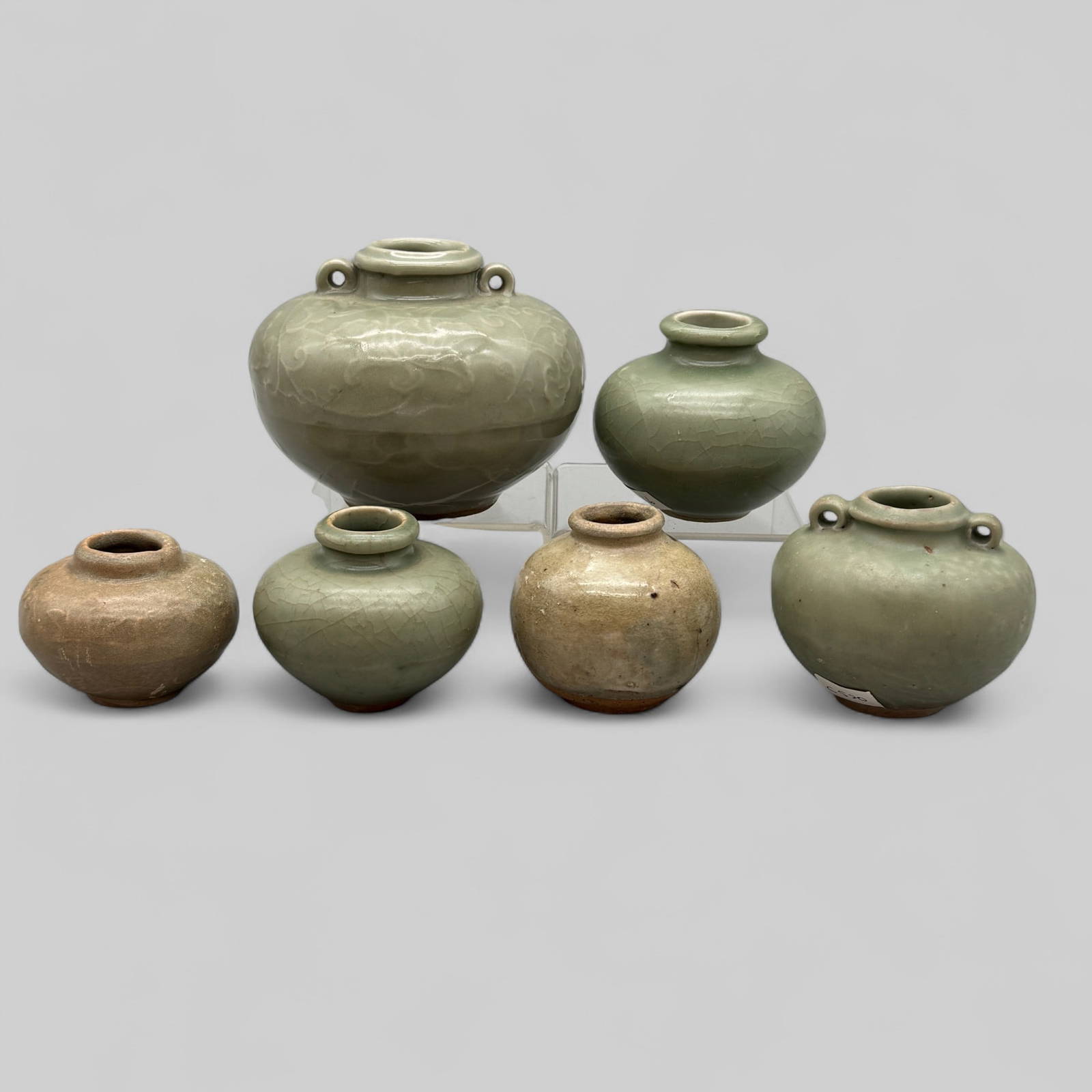 Six Celadon Jars