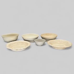 Group of White Glazed Yuan Wares
