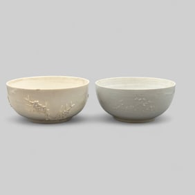 Pair of Dehua Bowls