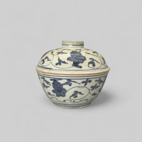 Ming Blue and White Covered Box