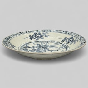 Monumental Ming Blue and White Charger