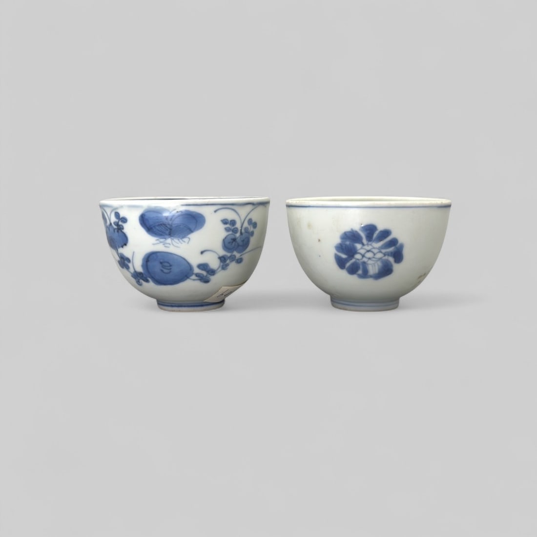 A Pair of Ming Blue and White Cups