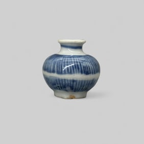 Small Ming Period Blue and White Jar