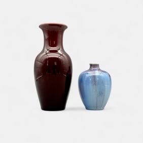 Two Rookwood "Glaze Effect" vases