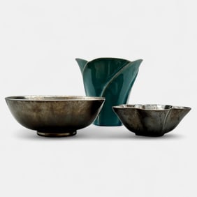 Three Kenton Hills Porcelains items, vase and two bowls