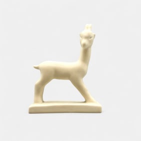 Rookwood "Goat" paperweight in white