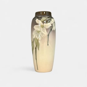 Rookwood Iris glaze vase, Dogwood, Coyne