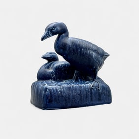 Rare Rookwood Double Goose Bookend, 1923