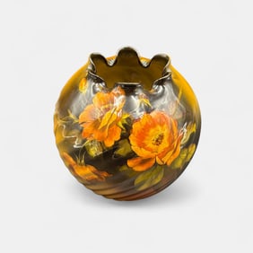 Rookwood Standard glaze vase, poppies, EDF.