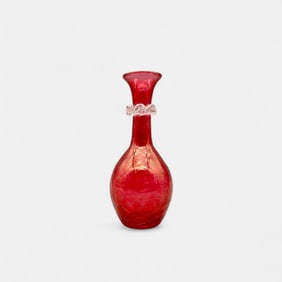 Blenko Cranberry Vase