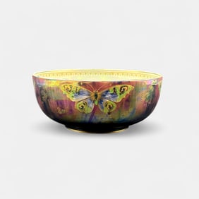 Walter Slater for Shelley Lustreware Butterfly Bowl