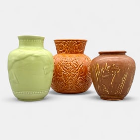 Three Rookwood production vases