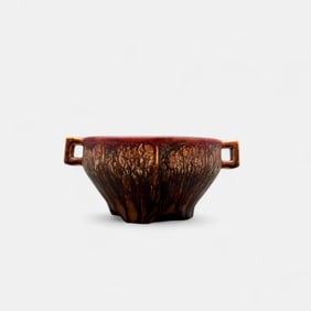 Rookwood Ombroso twin handled bowl, Hentschel 1914