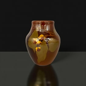 Rookwood Standard glaze vase, floral, Bishop, 1903