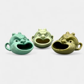 Three Rookwood wide mouthed ashtrays