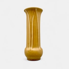 Rookwood production vase in tan mat glaze