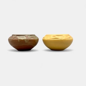 Two  Rookwood "Rabbit" bowls