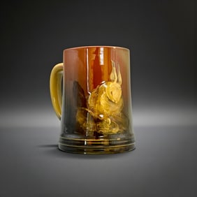 Rookwood Standard glaze mug with rabbit