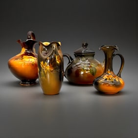 Four Rookwood Standard glaze items